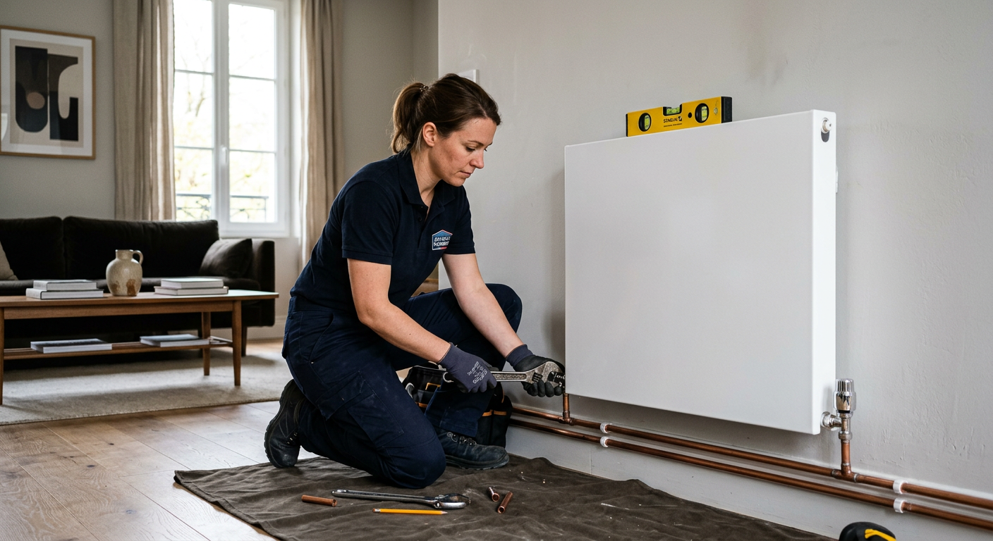 Installation de radiateur et robinet thermostatique à Torcy 77