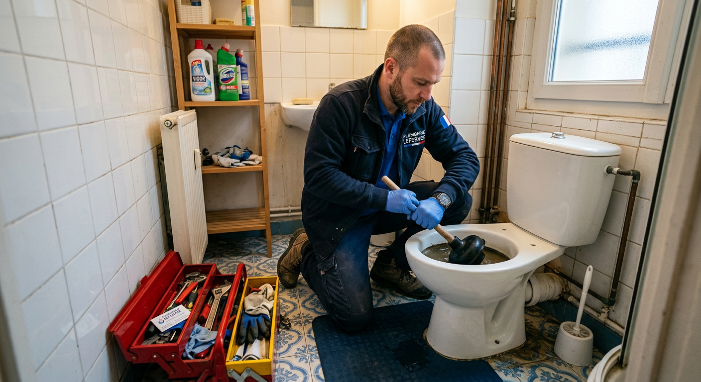Débouchage WC en urgence par un plombier à Torcy 77